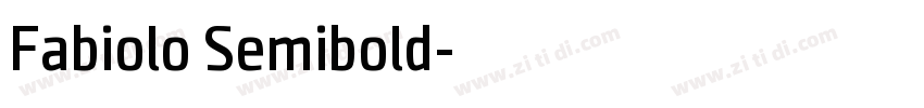 Fabiolo Semibold字体转换